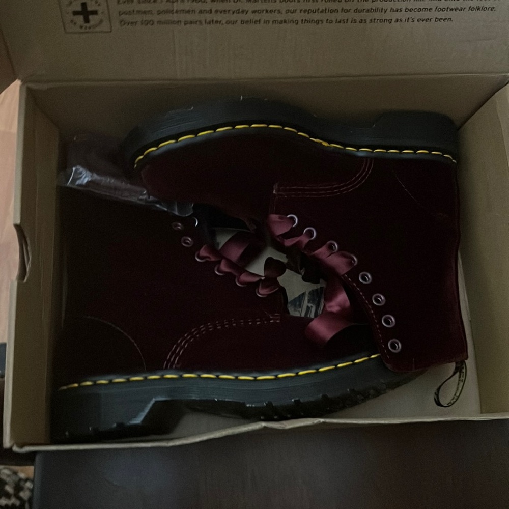 COPY - Available **Brand New Pascal Velvet Burgundy Boot Women’s Size 6